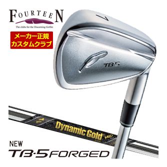 特注カスタムクラブ フォーティーン 2025NEW TB-5 FORGED アイアン ダイナミックゴールド MID ツアー イシュー シャフト 4本セット[＃7-P]｜ゴルフプラザ　グリーンフィル