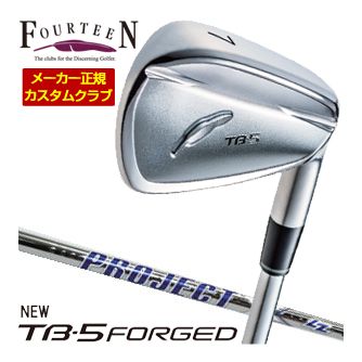 特注カスタムクラブ フォーティーン 2025NEW TB-5 FORGED アイアン ライフル PROJECT X LZ シャフト 4本セット[＃7-P]｜ゴルフプラザ　グリーンフィル