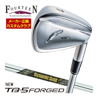 特注カスタムクラブ フォーティーン 2025NEW TB-5 FORGED アイアン ダイナミックゴールド MID 95 ツアー イシュー シャフト 4本セット[＃7-P]