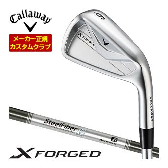 特注カスタムクラブ キャロウェイ X FORGED アイアン 4本セット[＃7-P] Aerotech Steel Fiber i95cw シャフト