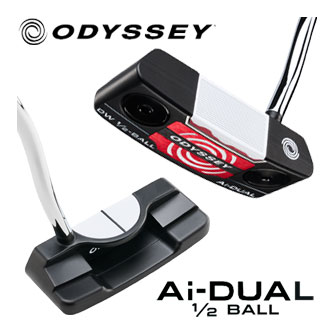 オデッセイ Ai-DUAL 1/2 BALL DOUBLE WIDE DB パター STROKE LAB 90 スチールシャフト