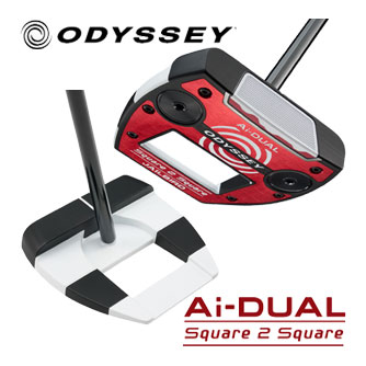 オデッセイ Ai-DUAL SQUARE 2 SQUARE JAILBIRD パター STROKE LAB 120 BLACK スチールシャフト｜ゴルフプラザ　グリーンフィル