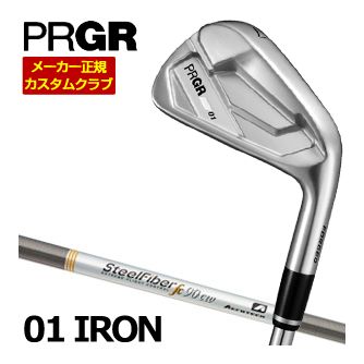 特注カスタムクラブ プロギア 01 アイアン Steel Fiber fc シャフト 単品[＃4、＃5、＃6、＃7、＃8、＃9、PW、GW]｜ゴルフプラザ　グリーンフィル