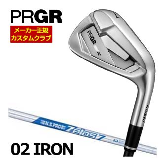 特注カスタムクラブ プロギア 02 アイアン N.S.PRO ZELOS 7 シャフト 単品[＃4、＃5、＃6、＃7、＃8、＃9、PW]