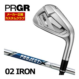 特注カスタムクラブ プロギア 02 アイアン RIFLE PROJECT X シャフト 単品[＃4、＃5、＃6、＃7、＃8、＃9、PW]｜ゴルフプラザ　グリーンフィル