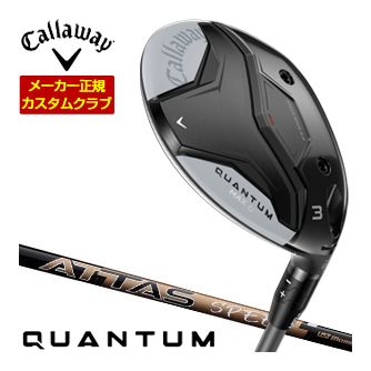 [タイムセール] 特注カスタムクラブ キャロウェイ QUANTUM MAX D フェアウェイウッド UST Mamiya ATTAS SPEED シャフト