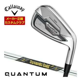 特注カスタムクラブ キャロウェイ QUANTUM MAX FAST アイアン 4本セット[＃7-PW] ダイナミックゴールド MID 115 シャフト