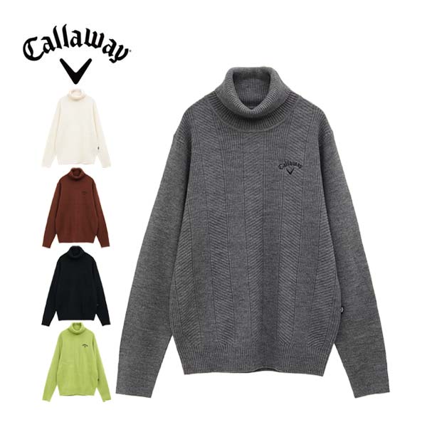 楽天市場】キャロウェイ 畦編み タートルネック ニット セーター