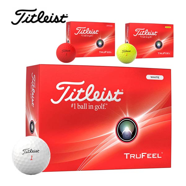 楽天市場】タイトリスト トゥルーフィール ボール（12球）【2024モデル