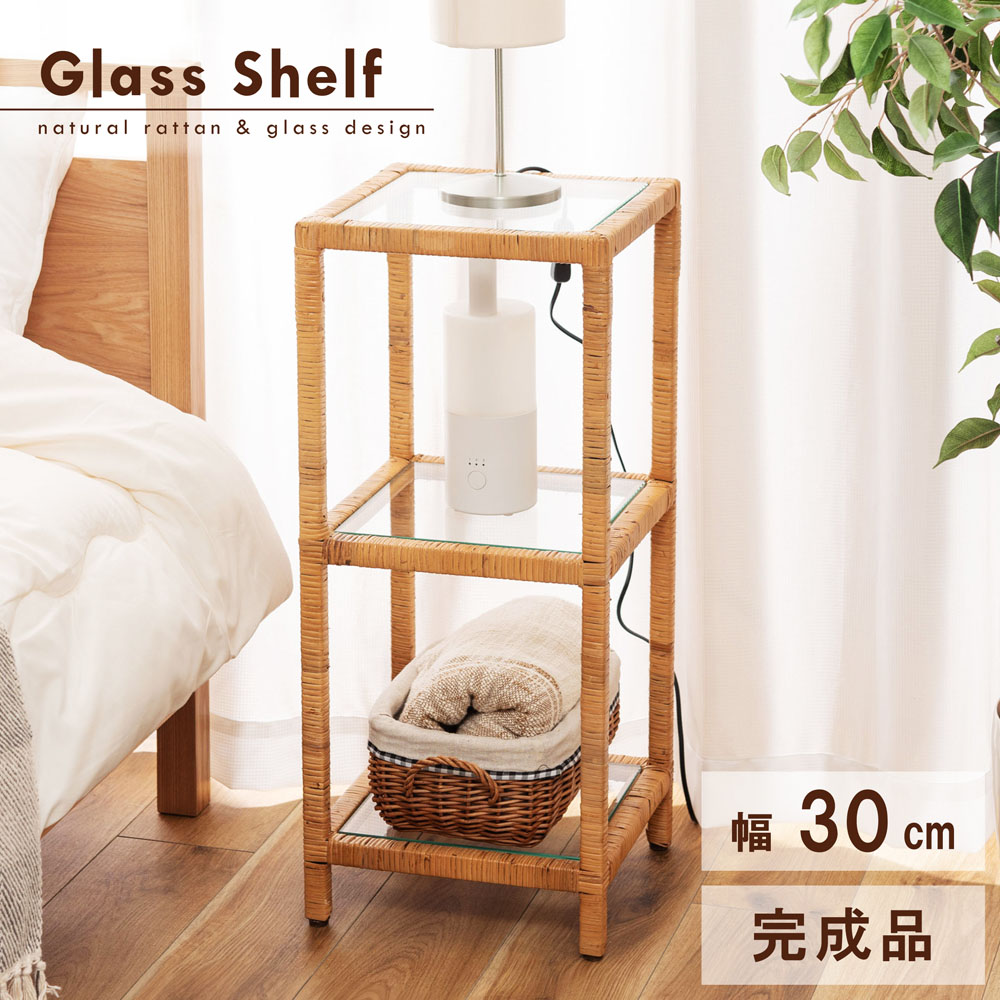 glass shelf　ガラスシェルフ 幅30cm 11,200円