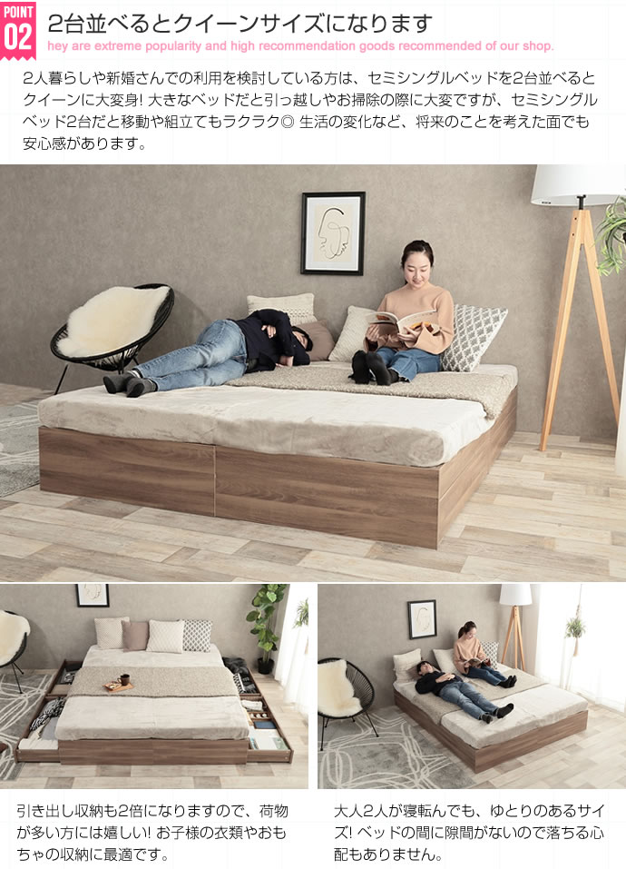 楽天市場 Glad ヘッドレス収納付きベッド Sサイズ Greengreen グリーングリーン 楽天市場 Glad ヘッドレス収納付きベッド Sサイズ Greengreen グリーングリーン