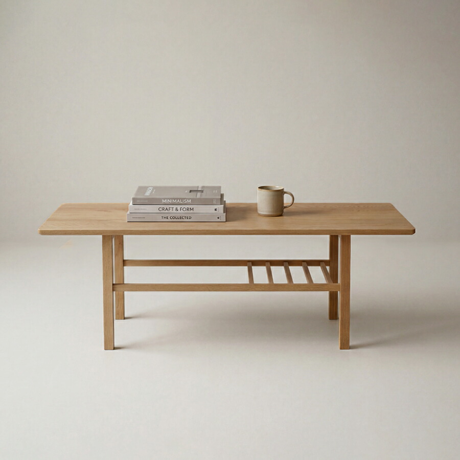 Basic Living Table オーク材 | リビング速見表 幅 120珊 奥ふかさ 45珊 高さ 40珊 速見表 珈琲速見表 リビング速見表 置き目速見表 純一無雑材  自然的 北欧  天板   木製 木 リビング