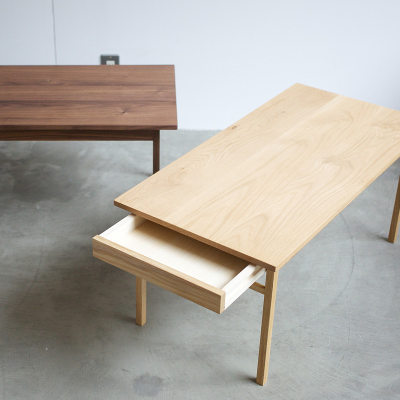 【楽天市場】Drawer Table ドロワーテーブル オーク 幅 90cm 奥行き 45cm 高さ 40cm | テーブル コーヒーテーブル