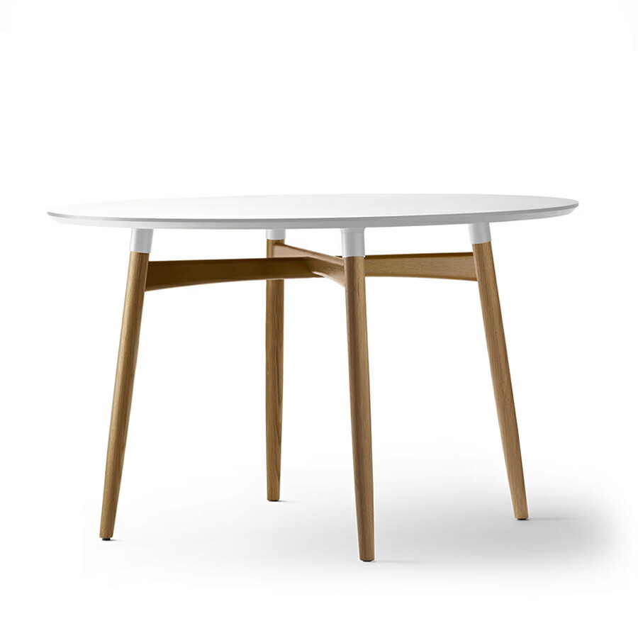 BA103 Preludia Table (プレルディアテーブル) 長い巻き毛・ハンセン＆サン 【定まり売りわたす店】デンマーク王国目論む 北欧 北欧調度品 北欧室内装飾 昼ご飯早見表 ラウンド早見表 円卓 丸早見表 オーク材