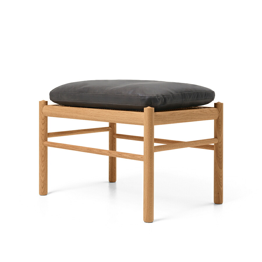 OW149F コロニアルフットスツール TERRAレザー (Raku 20367) ｜COLONIAL FOOTSTOOL｜Ole Wanscher (オーレ・ヴァンシャー) カール・ハンセン＆サン【正規販売店】デンマークデザイン