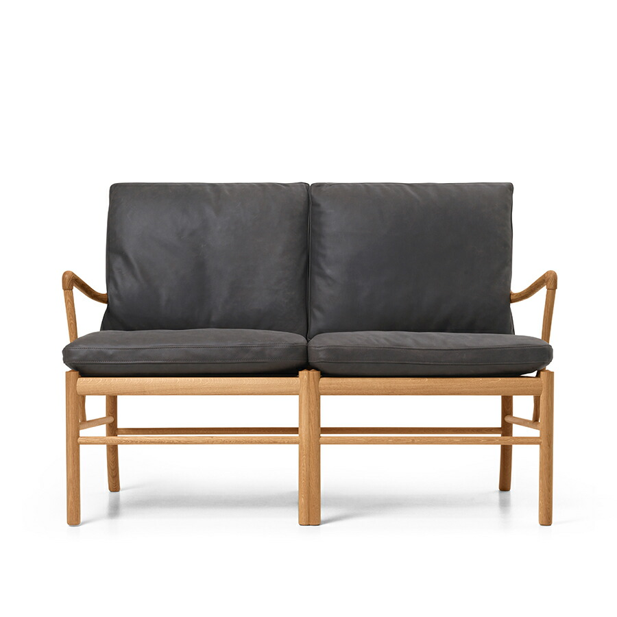 OW149-2 コロニアルソファ TERRAなめし革 (Raku 20367) ｜COLONIAL SOFA｜Ole Wanscher (オーレ・ヴァンシャー) 長い巻き毛・ハンセン＆サン【定め事売りわたす店】デンマーク王国ひな形