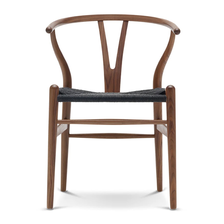 CH24 (Yチェア) ウォルナット オイル仕上げ ブラックペーパーコード | Hans. J. Wegner (ハンス・J・ウェグナー) | カール・ハンセン＆サン【正規販売店】チェア ダイニングチェア 椅子 ウォルナット 材 北欧 北欧家具 北欧インテリア