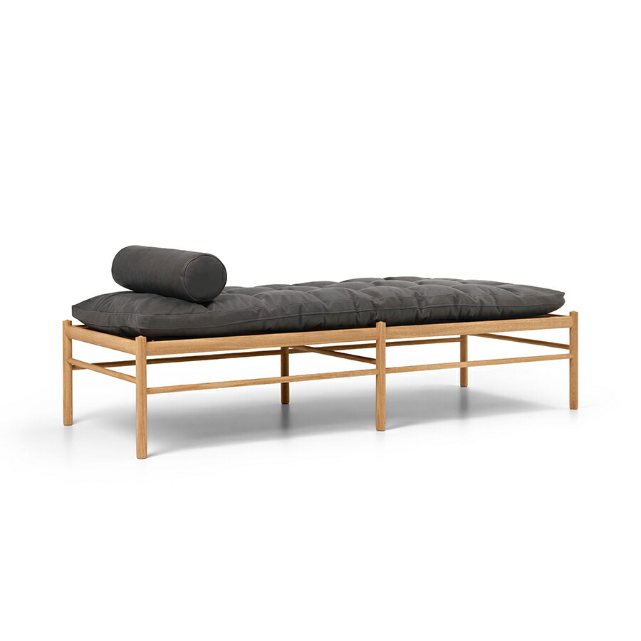 OW150 デイベッド TERRAなめし革 (Raku 20367) オーク材 ｜COLONIAL Day Bed｜Ole Wanscher (オーレ・ヴァンシャー) 長い巻き毛・ハンセン＆サン【定め事売りわたす店】デンマーク王国ひな形