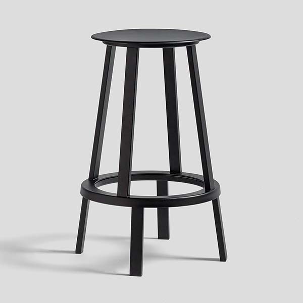 グリ ②新品未使用品■HAY■リボルバースツール　ハイ　黒　高さ76 箱付 HAY REVOLVER BAR STOOL HIGH H76 / ヘイ リボルバー バース