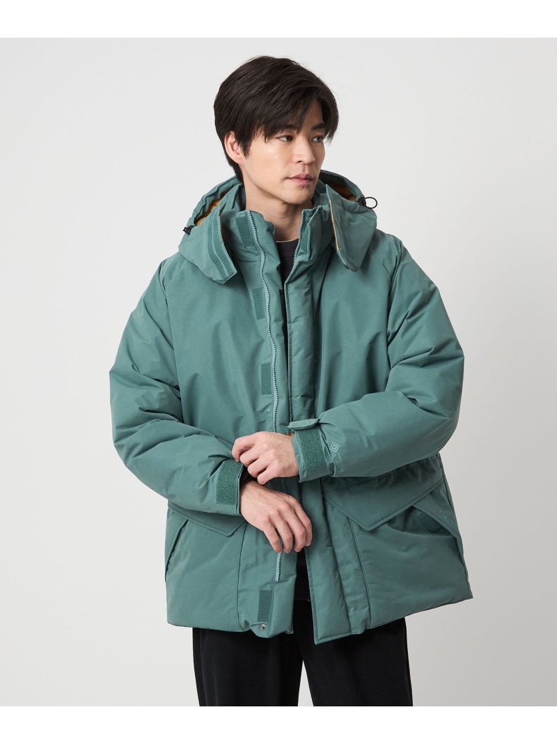 ＜Marmot＞マンモス ダウンパーカ ダウンジャケット UNITED ARROWS green label relaxing ユナイテッドアローズ グリーンレーベルリラクシング ジャケット・アウター ダウンジャケット・ダウンベスト グリーン ブラック【送料無料】[ Fashion]