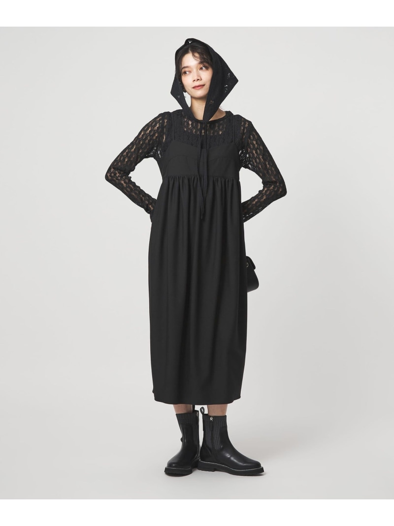 【SALE／40%OFF】【別注】＜PROTAGONISTA＞キャミソール ワンピース UNITED ARROWS green label relaxing ユナイテッドアローズ グリーンレーベルリラクシング ワンピース・ドレス ワンピース ブラック ブラウン【RBA_E】【送料無料】[ Fashion]｜green label relaxing