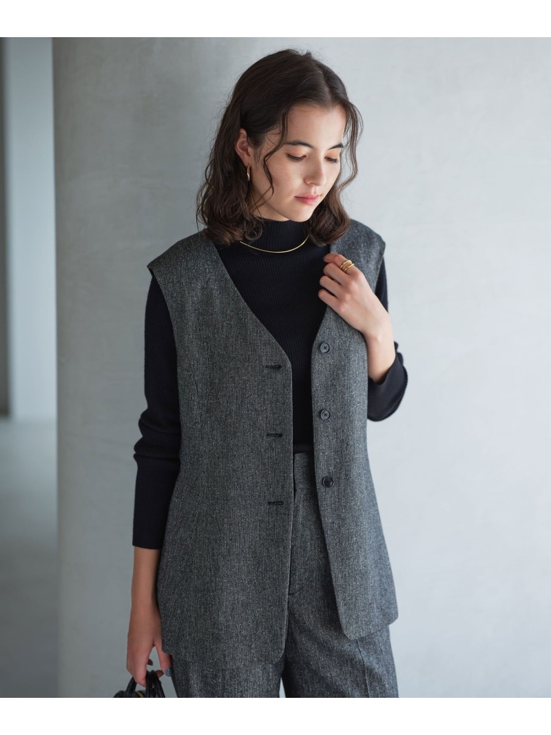 楽天市場】フォックスカシミヤ スパンコール ジップ ベスト UNITED