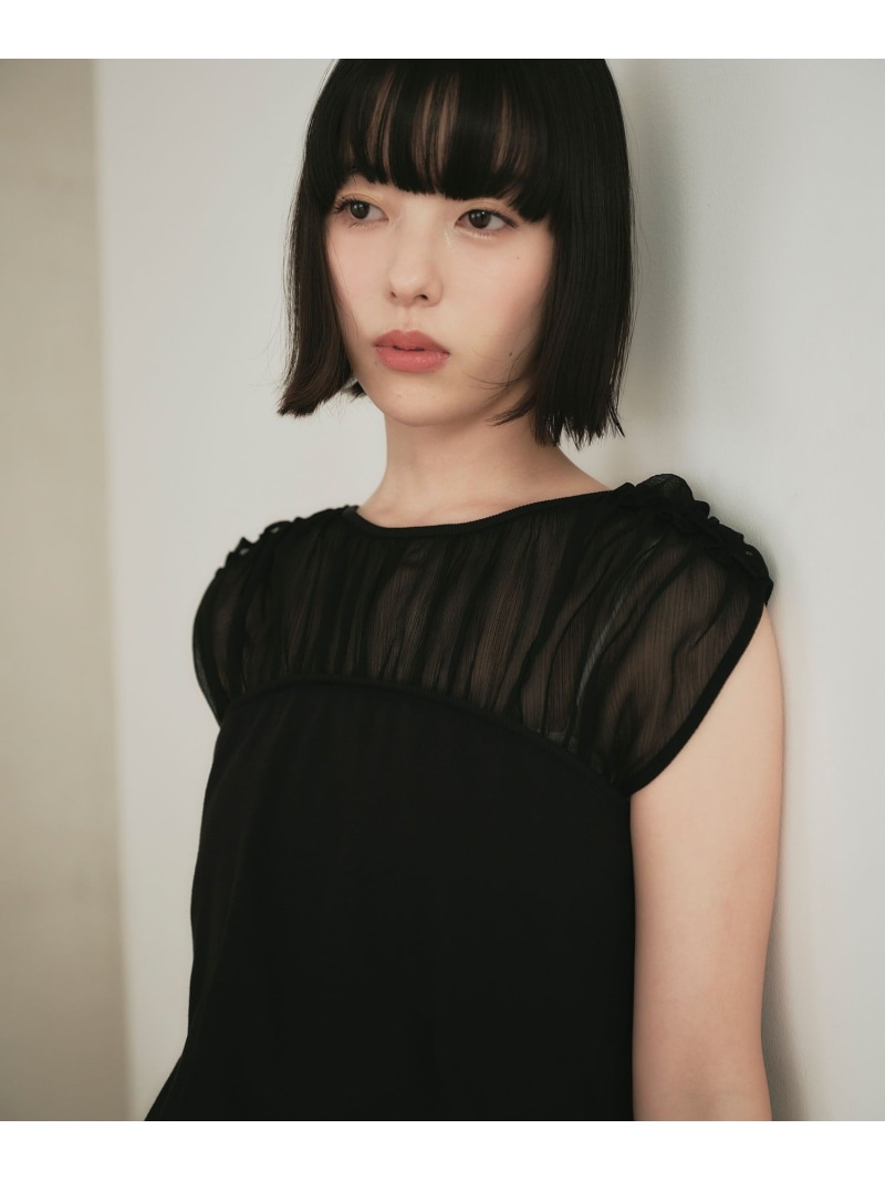 ＜EMMEL REFINES＞EM ヨウリュウ カタフリル 縛 ティーシャツ EMMEL REFINES ユナイテッドアローズ グリーンレーベルリラクシング トップス カットソー・ティーシャツ 白いこと 黒いこと【貨物輸送無料】[ Fashion]