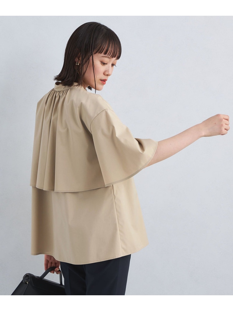 EMMEL REFINES EM ステッチ ケープ ブラウス EMMEL REFINES＞EM ケープ ステッチ ワンピース