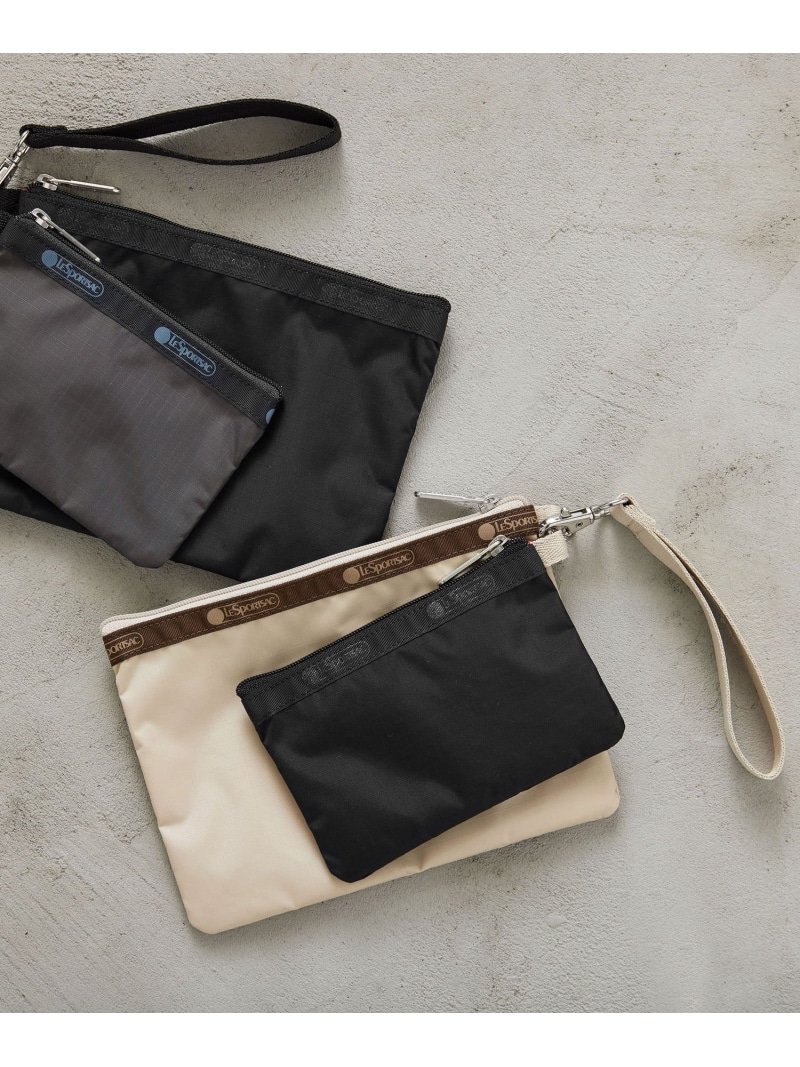 【別注】＜LeSportsac＞ 2合切袋書き割り UNITED ARROWS green label relaxing ユナイテッドアローズ グリーンレーベルリラクシング 御徒面子 クラッチペダル御徒面子 緑であること【貨物輸送無料】[ Fashion]