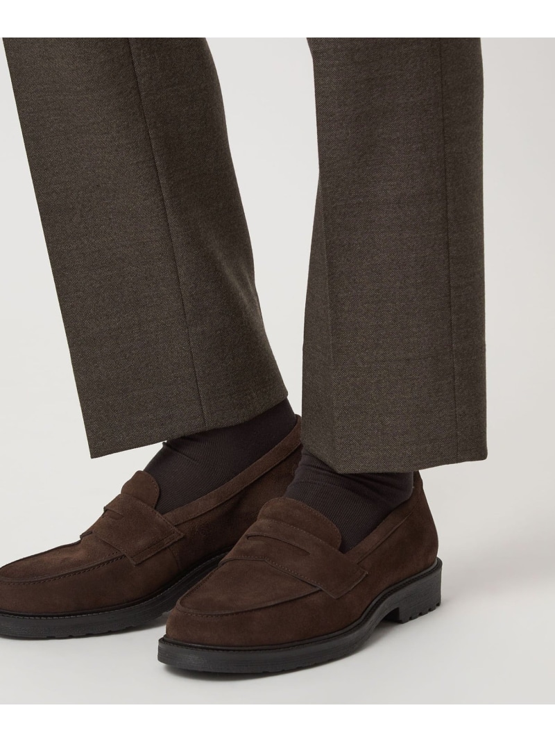 新品箱付き　ブルーレーベル クレストブリッジ 厚底ローファー Ｍ 日本製 黒 BLUE LABEL CRESTBRIDGE（ブルーレーベルクレストブリッジ）の「厚底