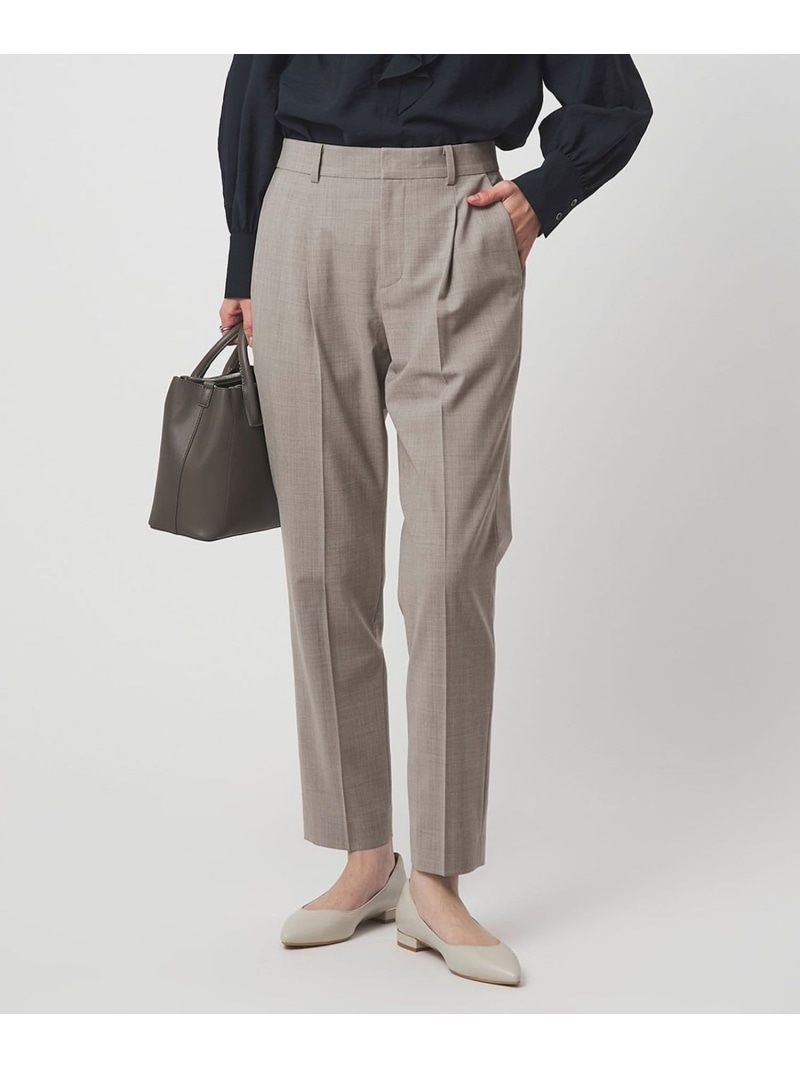 [size SHORT/TALLあり]カチリラ テーパードパンツ ウォッシャブル ストレッチ UNITED ARROWS green label relaxing ユナイテッドアローズ グリーンレーベルリラクシング パンツ スラックス・ドレスパンツ ベージュ ネイビー【送料無料】[ Fashion]