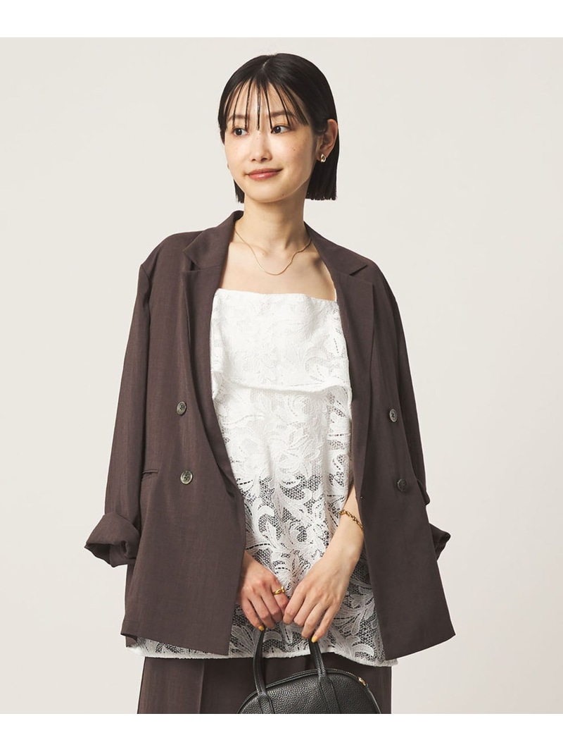 レース キャミソール UNITED ARROWS green label relaxing ユナイテッドアローズ グリーンレーベルリラクシング トップス キャミソール ブラック ホワイト【送料無料】[ Fashion]