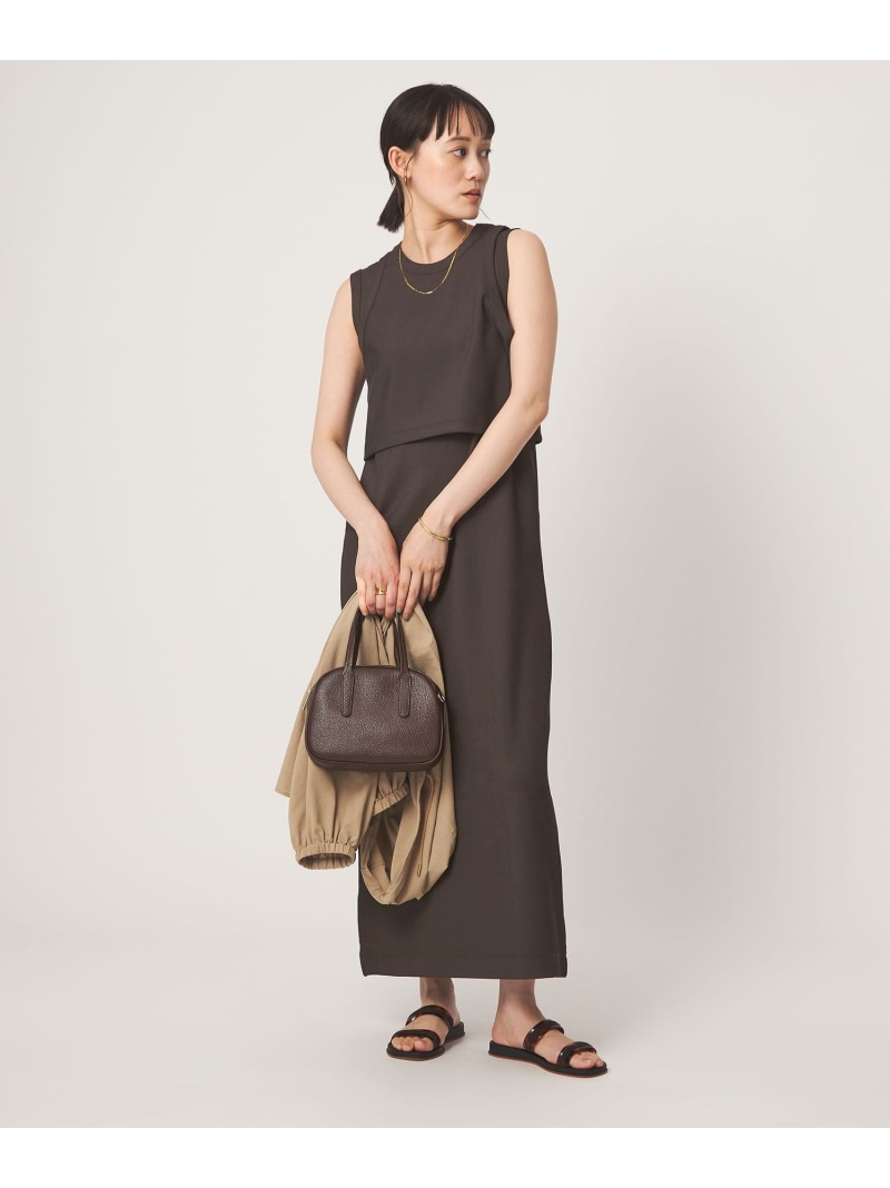 貯蔵タンクいの一番*ノースリーブ 衣裳 書き割り UNITED ARROWS green label relaxing ユナイテッドアローズ グリーンレーベルリラクシング 衣裳・御召しもの 衣裳 サクラ色 黒いこと 赤銅色【貨物輸送無料】[ Fashion]