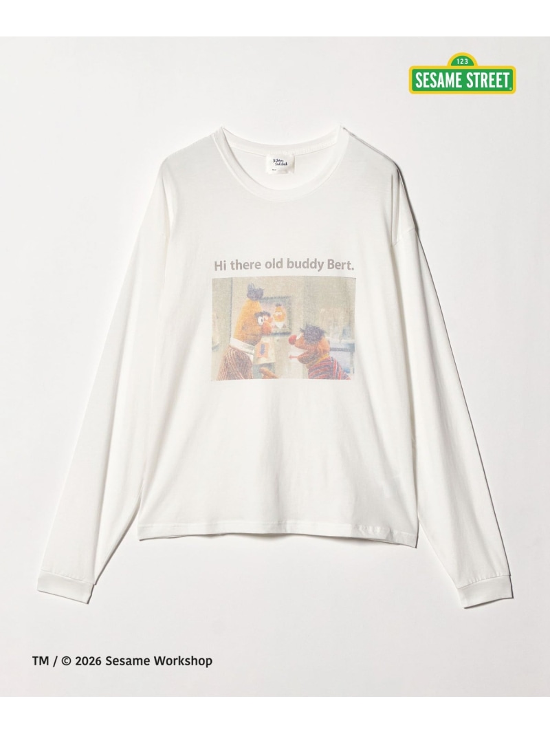 ＜ST.JOHNS 3RD CLUB＞セサミストリート ロング捩り プルオーバー 1＜ Select by EMMEL REFINES ＞ EMMEL REFINES ユナイテッドアローズ グリーンレーベルリラクシング トップス カットソー・プルオーバー 白いこと【貨物輸送無料】[ Fashion]