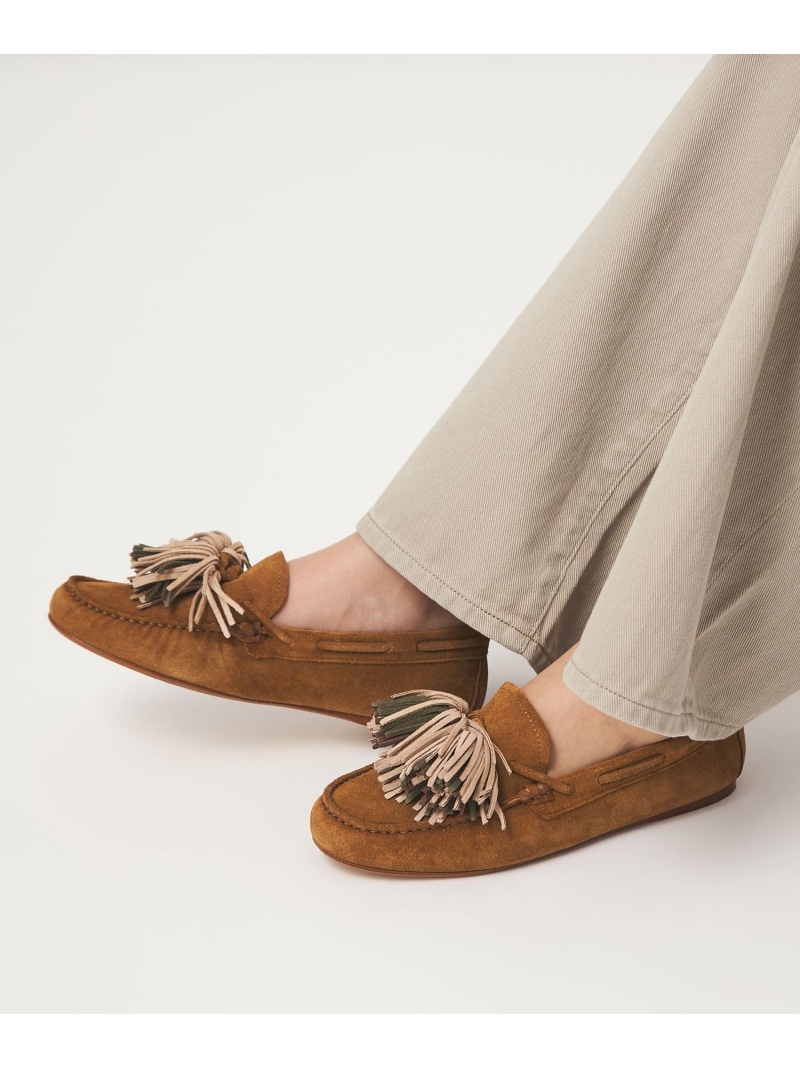 ＜ANGEL ALARCON＞モカシン シューズ UNITED ARROWS green label relaxing ユナイテッドアローズ グリーンレーベルリラクシング シューズ・靴 モカシン・デッキシューズ ベージュ【貨物輸送無料】[ Fashion]