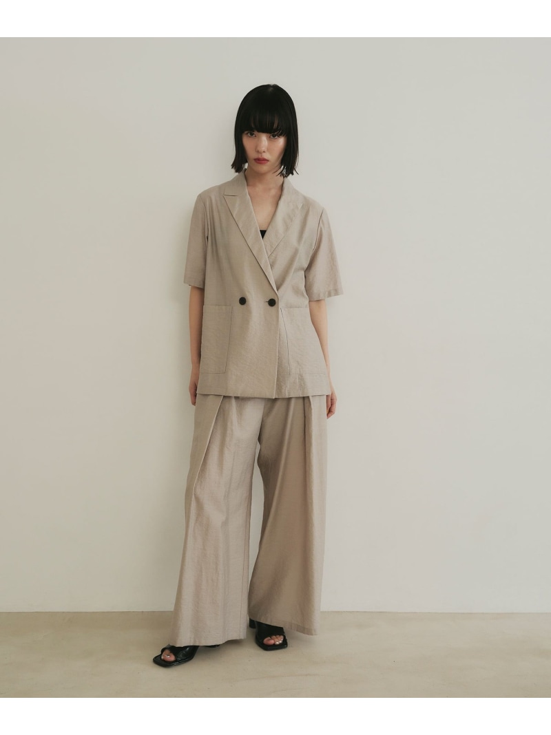 ＜EMMEL REFINES＞EM マーブルローン イージーパンツ EMMEL REFINES ユナイテッドアローズ グリーンレーベルリラクシング パンツ その他のパンツ ブラウン ベージュ【送料無料】[ Fashion]｜green label relaxing