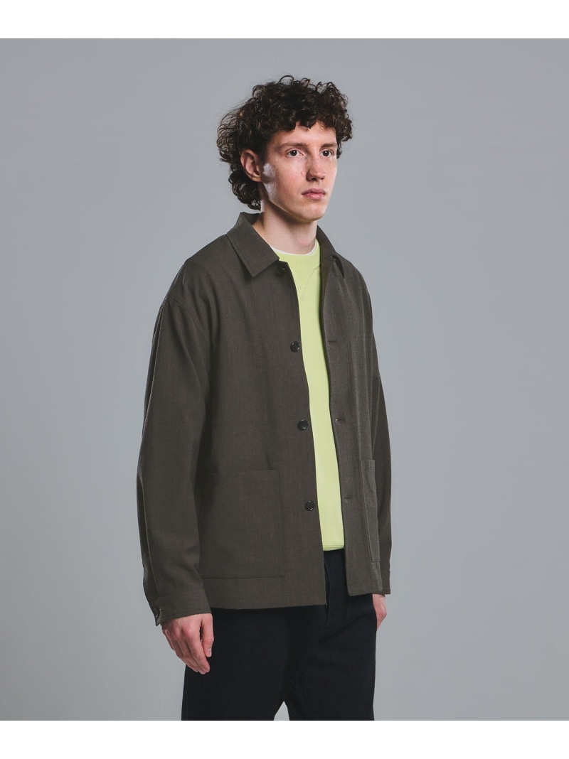 テック カルゼ カバーオール ジャケット -ストレッチ- UNITED ARROWS green label relaxing ユナイテッドアローズ グリーンレーベルリラクシング ジャケット・アウター カバーオール・ワークジャケット グリーン グレー ネイビー【送料無料】[ Fashion]