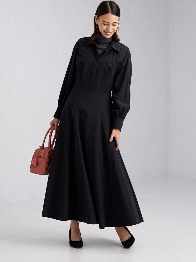 楽天市場 Sale 50 Off ナロー フレア シャツ ワンピース United Arrows Green Label Relaxing ユナイテッドアローズ グリーンレーベルリラクシング ワンピース 長袖ワンピース ネイビー ベージュ ブラウン Rba E 送料無料 Rakuten Fashion Green Label Relaxing