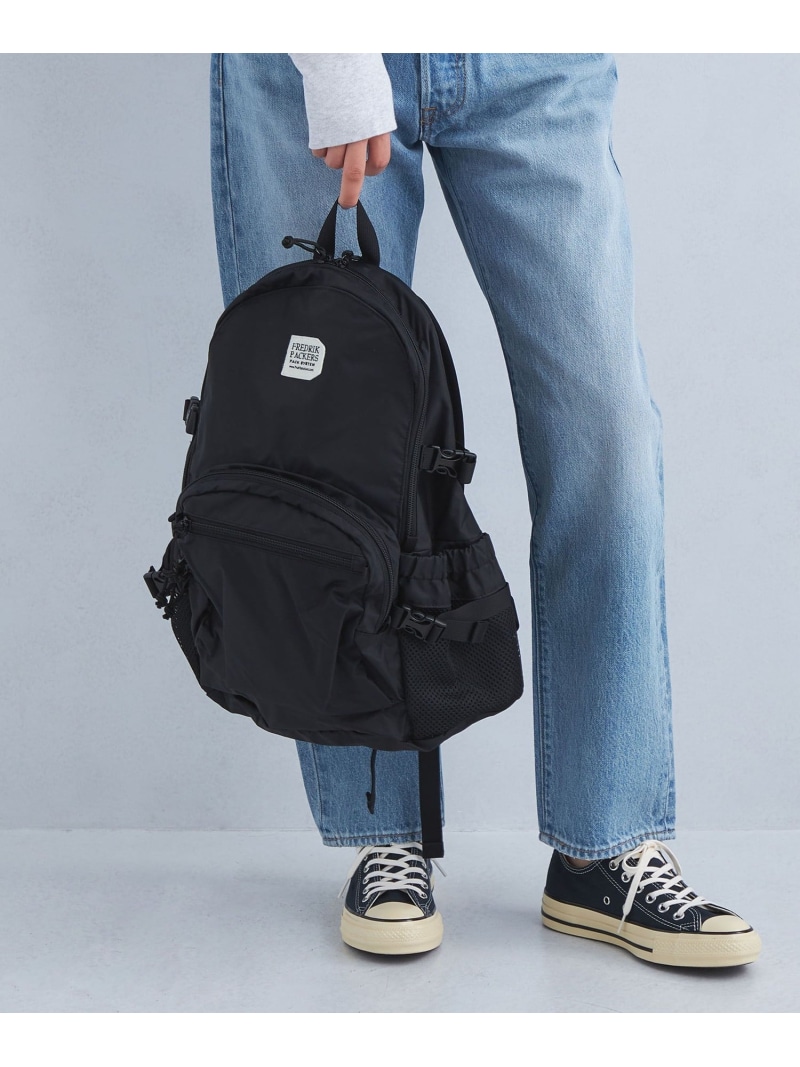 【別注】＜FREDRIK PACKERS＞バックパック M / リュック UNITED ARROWS green label relaxing ユナイテッドアローズ グリーンレーベルリラクシング バッグ リュック・バックパック ブラウン ブラック【送料無料】[ Fashion]