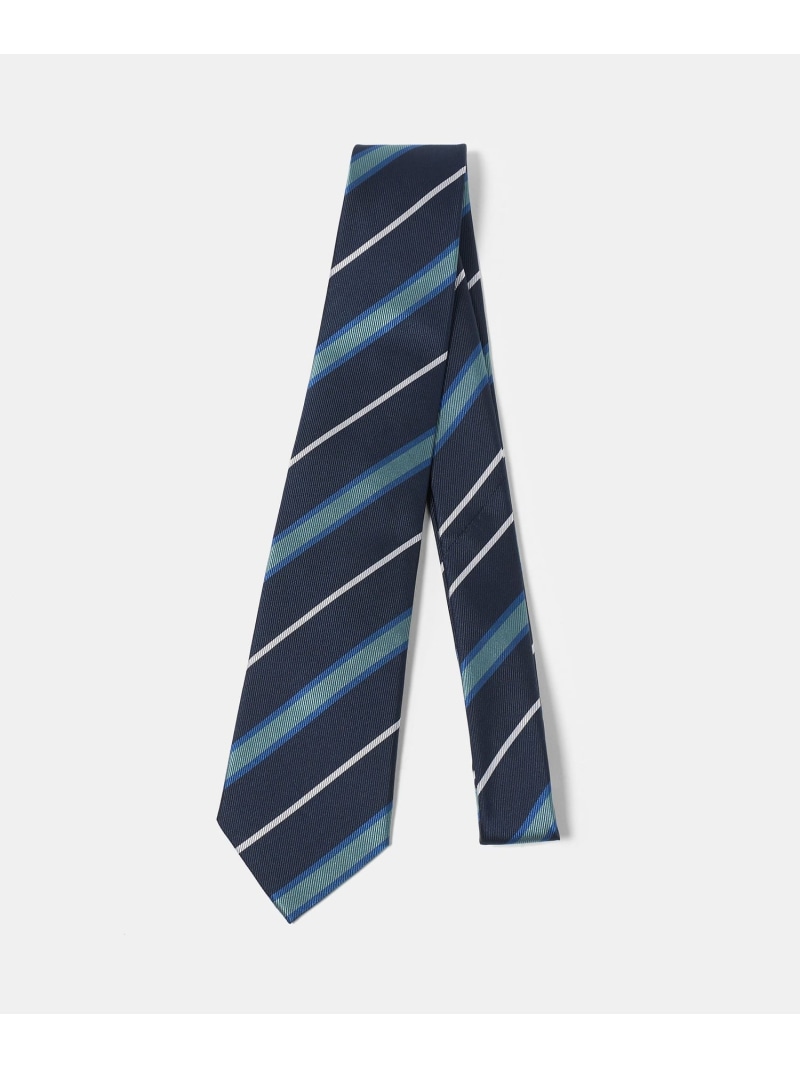 GLR シルク3 8.0cm ストライプ3 ネクタイ UNITED ARROWS green label relaxing ユナイテッドアローズ グリーンレーベルリラクシング スーツ・フォーマル ネクタイ・蝶ネクタイ ネイビー グリーン【送料無料】[ Fashion]
