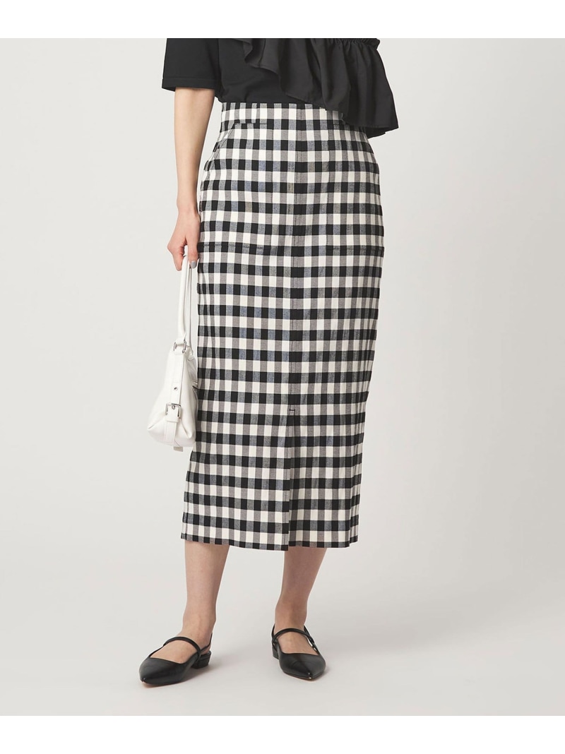 [size SHORTあり]Daily Chic カラミ タイト スカート マシンウォッシャブル UNITED ARROWS green label relaxing ユナイテッドアローズ グリーンレーベルリラクシング スカート ロング・マキシスカート ブラック ブラウン【送料無料】[ Fashion]