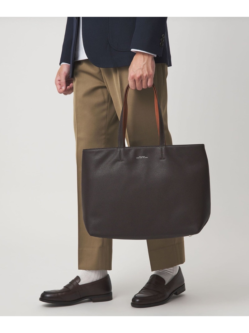 楽天市場 シボ フェイク レザー ジップ トート バッグ f United Arrows Green Label Relaxing ユナイテッド アローズ グリーンレーベルリラクシング バッグ トートバッグ ブラウン ブラック グレー ベージュ ネイビー 送料無料 Rakuten Fashion Green Label Relaxing