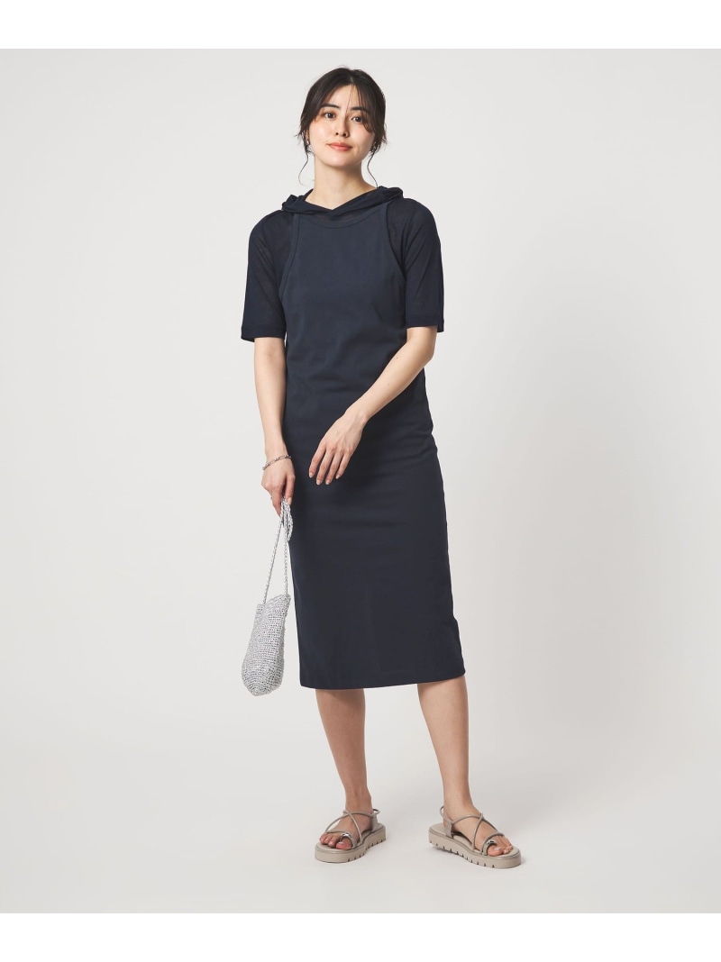 【別注】＜Plus by ONIT＞キャミソール ワンピース UNITED ARROWS green label relaxing ユナイテッドアローズ グリーンレーベルリラクシング ワンピース・ドレス ワンピース ネイビー レッド【送料無料】[ Fashion] 10,032円
