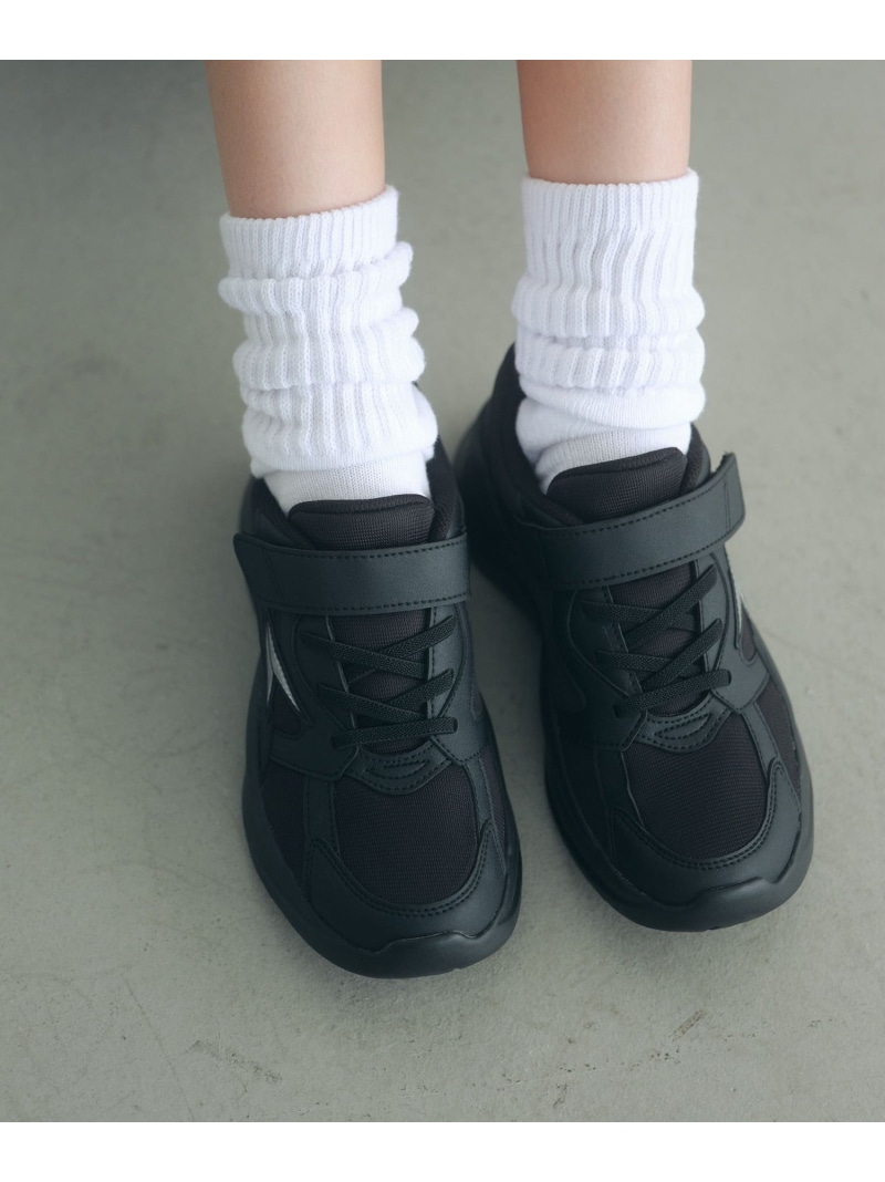 【別注】＜瞬足＞プラットフォーム スニーカー / キッズ 19cm-25cm UNITED ARROWS green label relaxing ユナイテッドアローズ グリーンレーベルリラクシング シューズ・靴 スニーカー ネイビー ホワイト ブラック グレー【送料無料】[ Fashion]