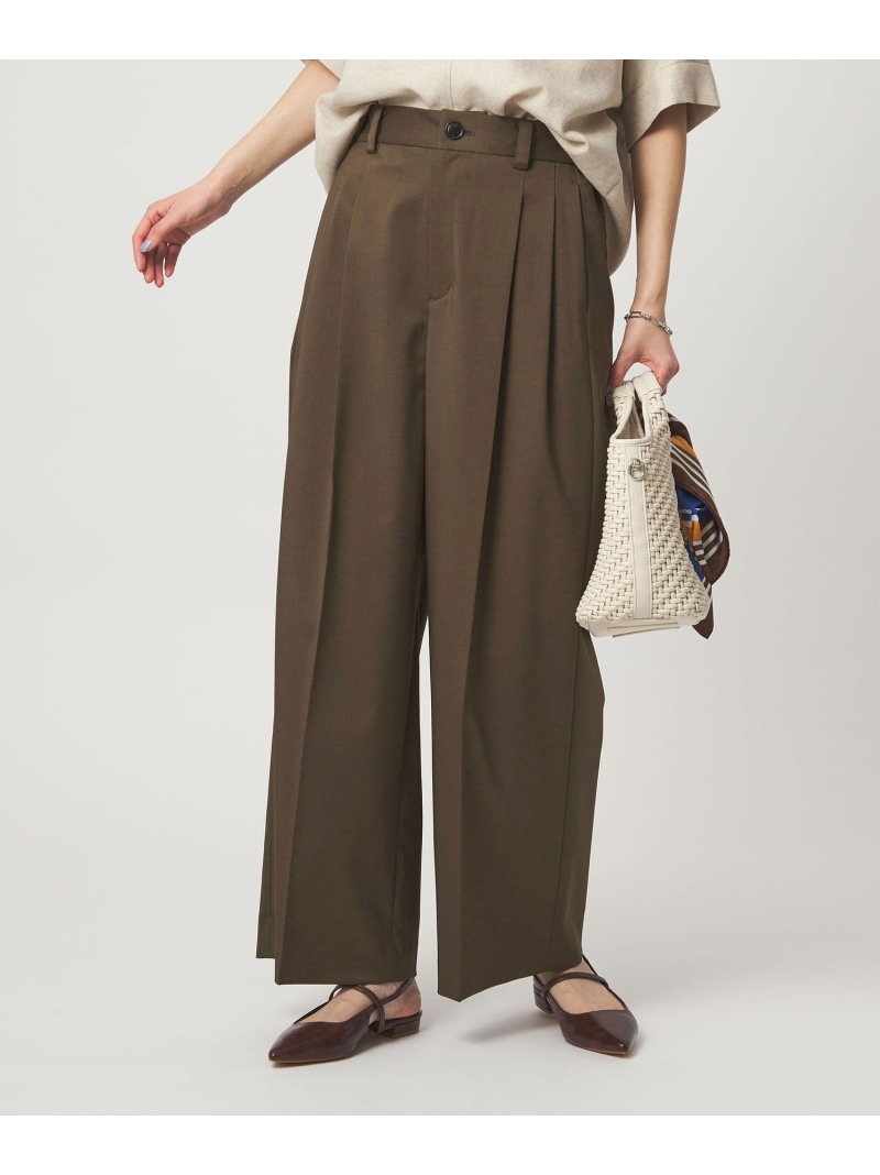 [size SHORT/TALLあり]ツイル たわい無い 広広とした ズボン下 UNITED ARROWS green label relaxing ユナイテッドアローズ グリーンレーベルリラクシング ズボン下 スラックス・御召しものズボン下 赤銅色 ベージュ【貨物輸送無料】[ Fashion]