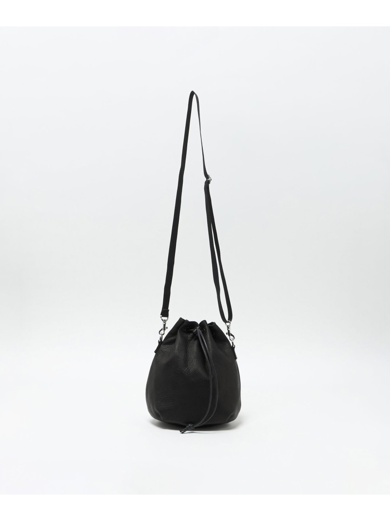 【別注】＜MR.OLIVE E.O.I＞GLR 巾着 ショルダーバッグ UNITED ARROWS green label relaxing ユナイテッドアローズ グリーンレーベルリラクシング バッグ ショルダーバッグ ブラック【送料無料】[ Fashion]