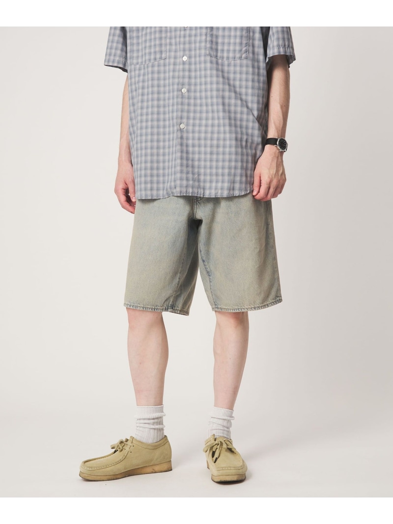 ＜Levi's(R)＞ 478 バギー ショート デニム パンツ UNITED ARROWS green label relaxing ユナイテッドアローズ グリーンレーベルリラクシング パンツ その他のパンツ ブラック ブルー【送料無料】[ Fashion]｜green label relaxing