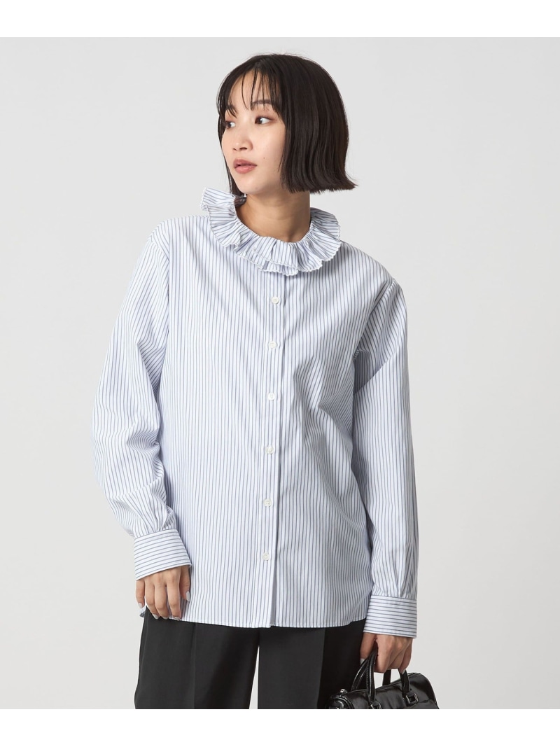 楽天市場】【別注】＜dahl'ia＞ビッグフリルカラー シャツ UNITED