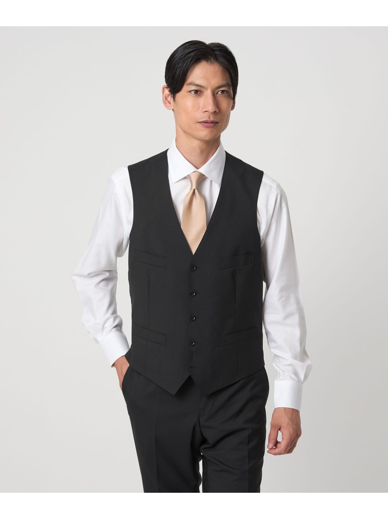 REDA トロピカル 無地 5B スーツベスト UNITED ARROWS green label relaxing ユナイテッドアローズ グリーンレーベルリラクシング スーツ・フォーマル スーツベスト グレー ブラック ブラウン ネイビー グリーン【送料無料】[ Fashion]｜green label relaxing