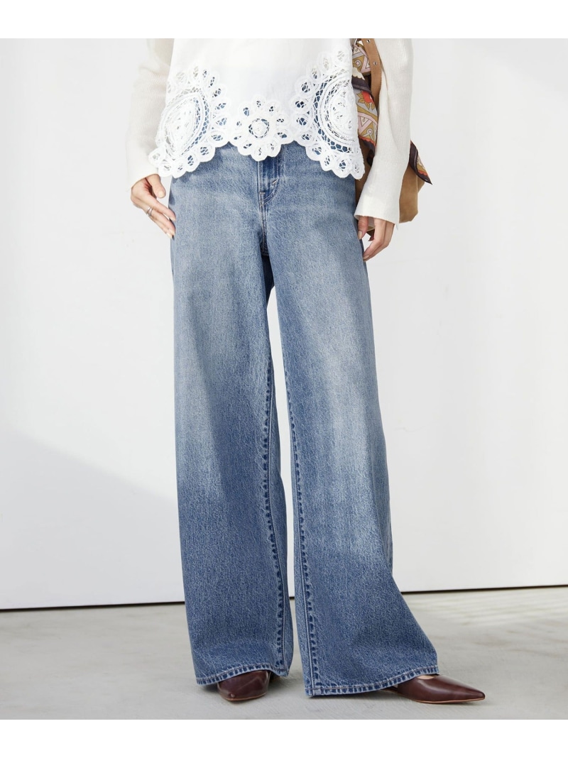 【別注】＜Levi\u0027s(R)＞CINCH BAGGY デニム ジーンズ ズボン下 UNITED ARROWS green label relaxing ユナイテッドアローズ グリーンレーベルリラクシング ズボン下 デニム・ジーンズズボン下 青碧【貨物輸送無料】[ Fashion]